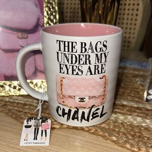 Fashion White and Pink Coffee Mug